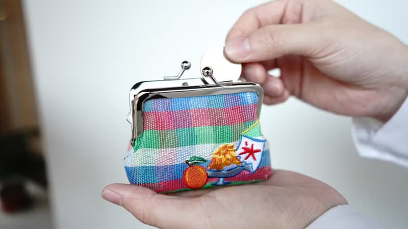 茄芷袋/刺繡/台灣/零錢包/口金包/茄織果物系列小口金包