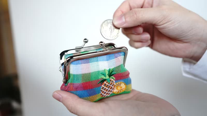 茄芷袋/刺繡/台灣/零錢包/口金包/茄織果物系列小口金包