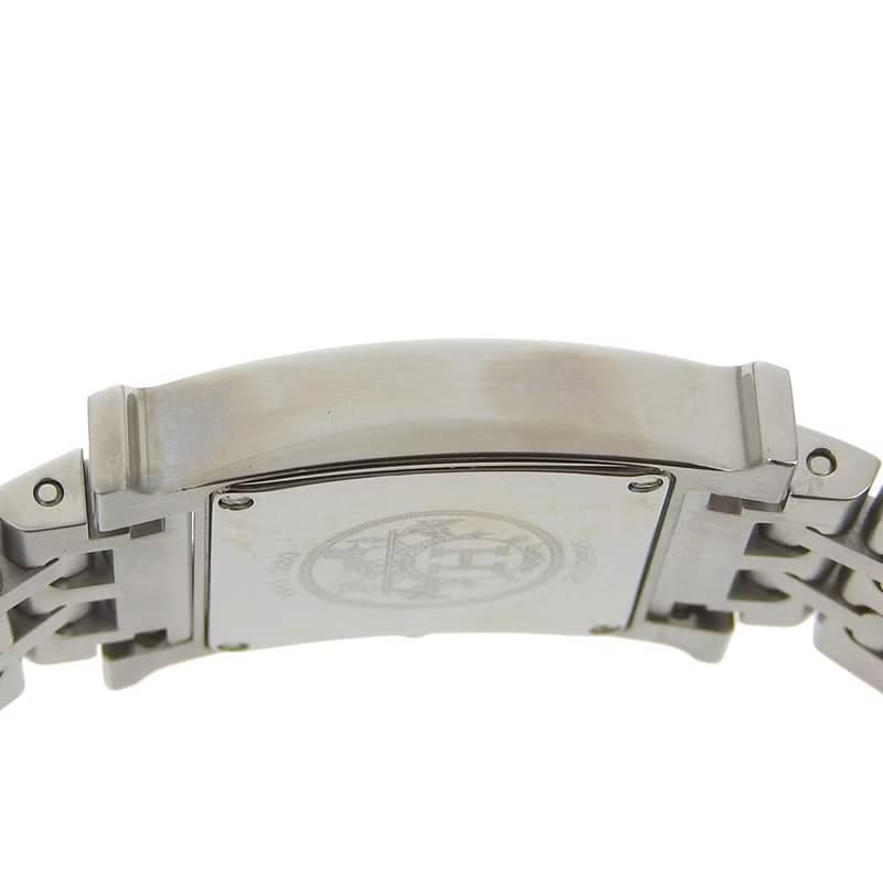 【日本直送】エルメス HERMES Hウオッチ 腕時計 ダイヤベゼル HH1.230 SS クオーツ アナログ表示 シルバー文字盤 レディース【中古】