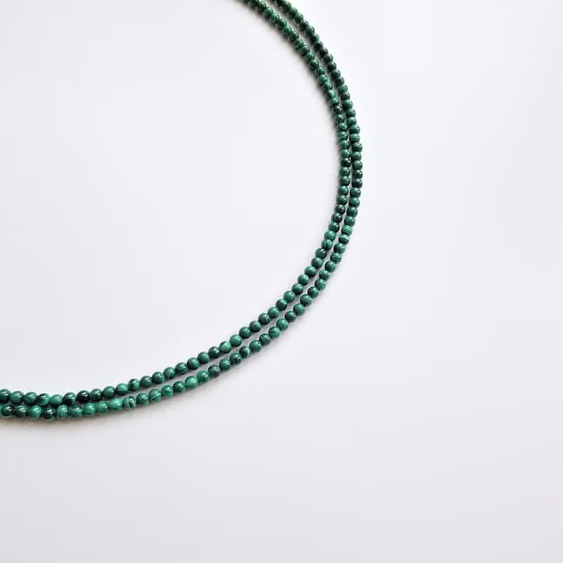 孔雀石小圓珠眼鏡鍊 - 給媽媽的母親節禮物