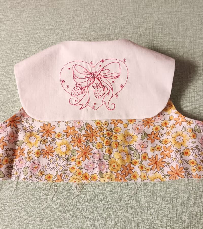 女童刺繡海軍領洋裝
