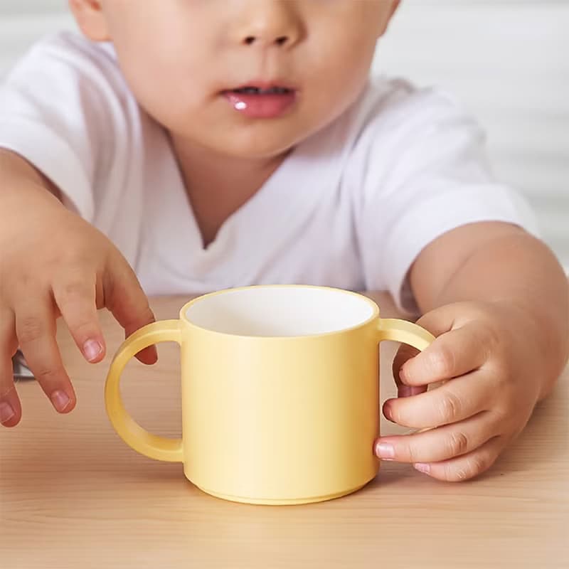 【Tak】Kids Dish 防摔雙把手水杯/ 吸管杯蓋組合