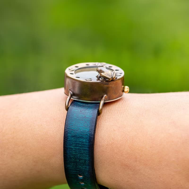 窺視著池面的青蛙 手錶 M 極光