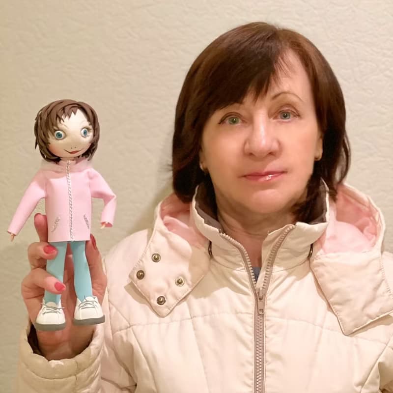 Custom portrait doll girl Handmade doll from photo Look a like doll Mini me doll