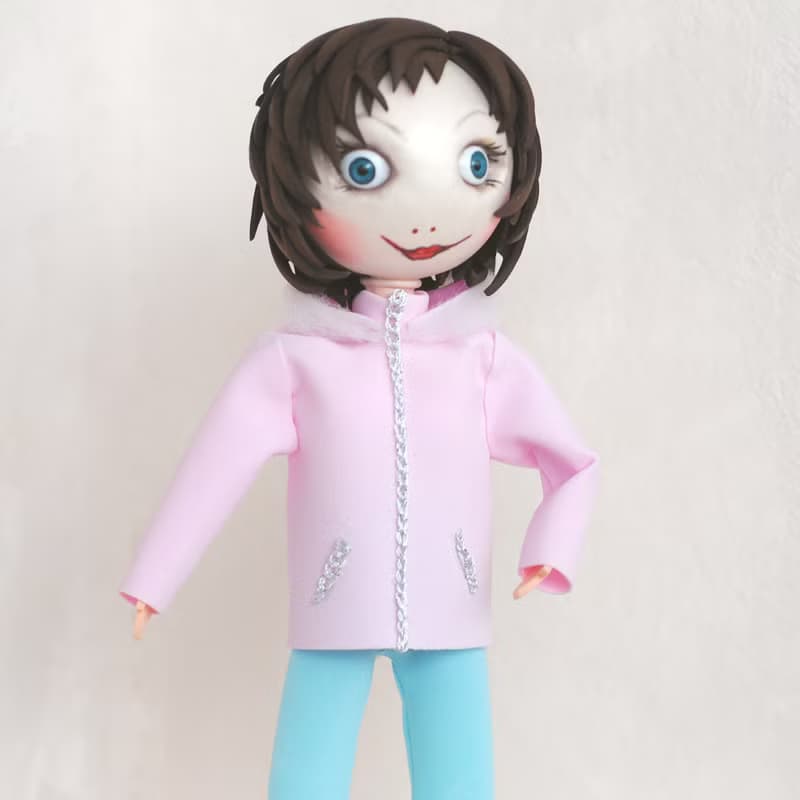 Custom portrait doll girl Handmade doll from photo Look a like doll Mini me doll
