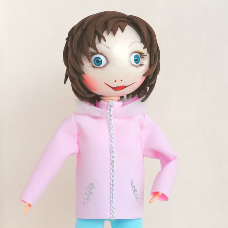 Custom portrait doll girl Handmade doll from photo Look a like doll Mini me doll