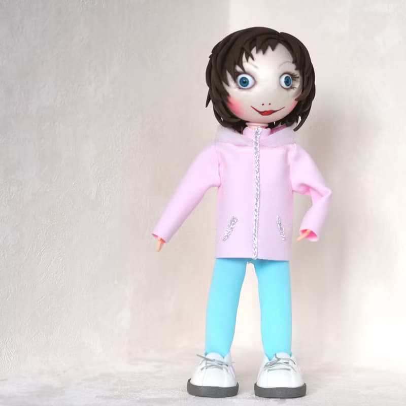 Custom portrait doll girl Handmade doll from photo Look a like doll Mini me doll