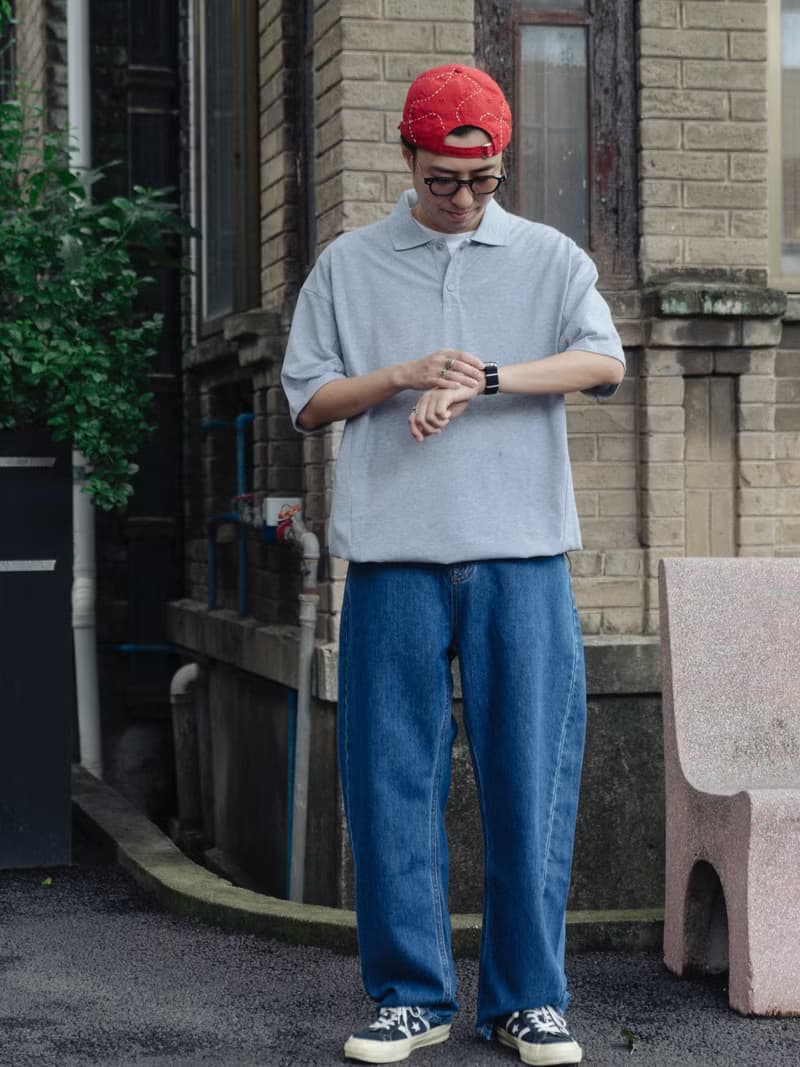 Denim Pants 洗水復古單寧彎刀褲日系美式寬鬆休閒牛仔褲 Cityboy