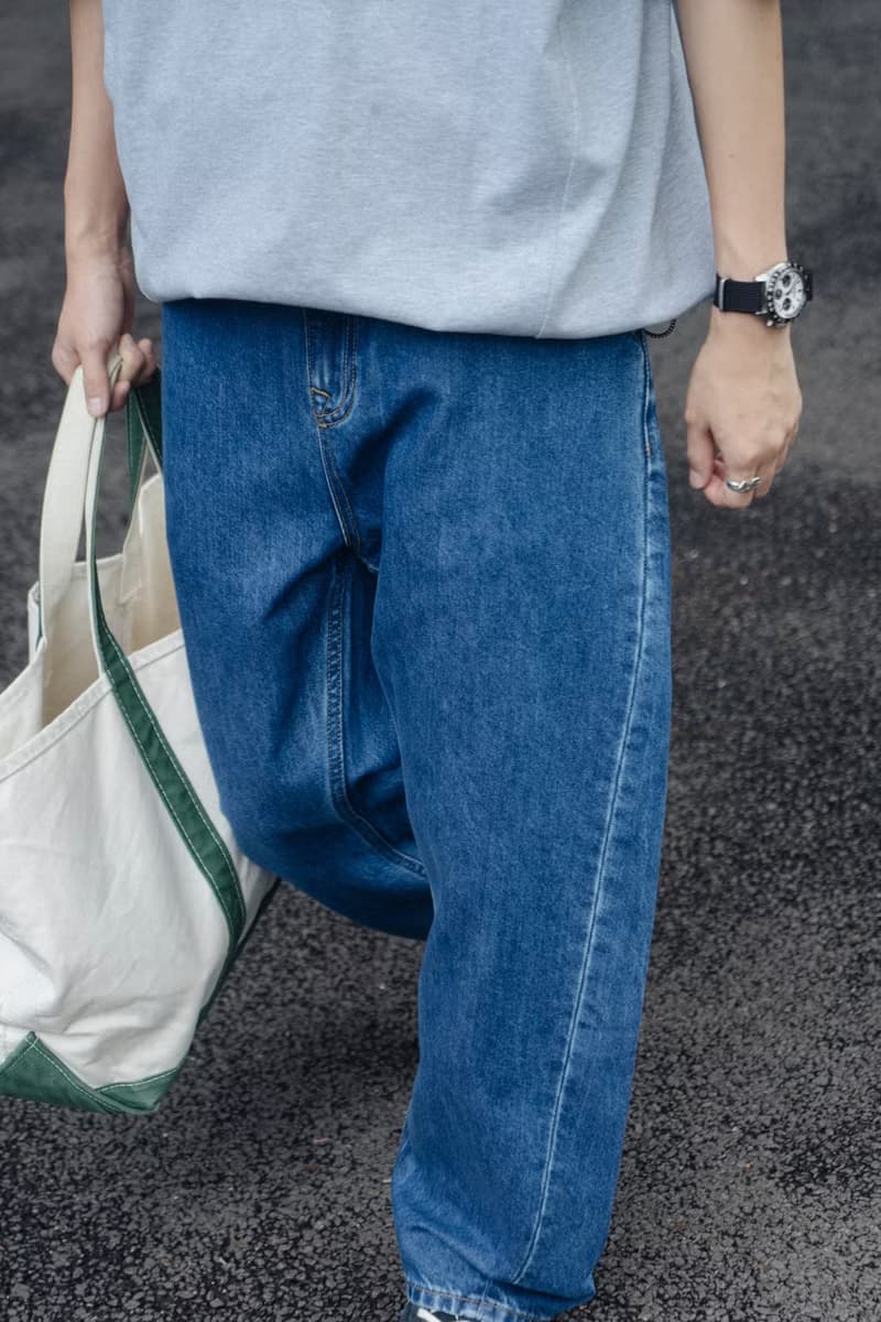 Denim Pants 洗水復古單寧彎刀褲日系美式寬鬆休閒牛仔褲 Cityboy