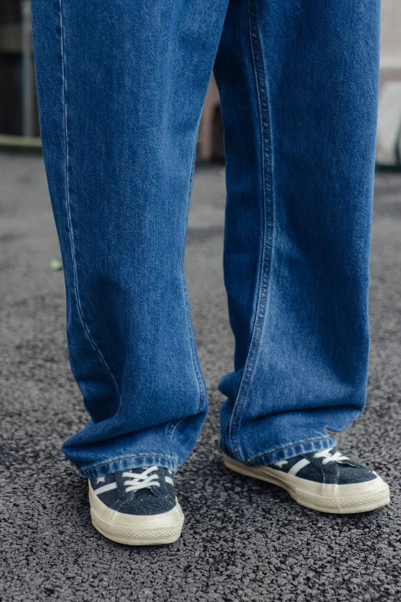 Denim Pants 洗水復古單寧彎刀褲日系美式寬鬆休閒牛仔褲 Cityboy