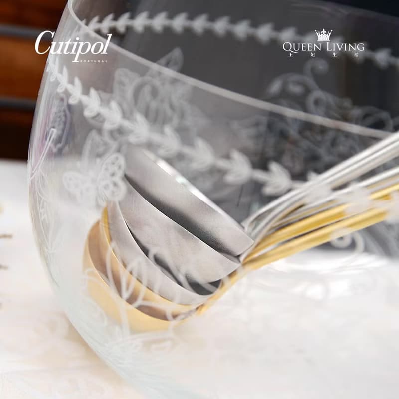 葡萄牙 Cutipol MOON霧金霧面不銹鋼 27CM大湯勺