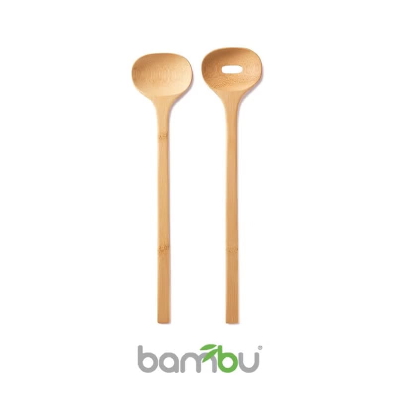 Bambu - 竹製沙拉匙 - 兩件組 - 30.5cm - 出清特賣
