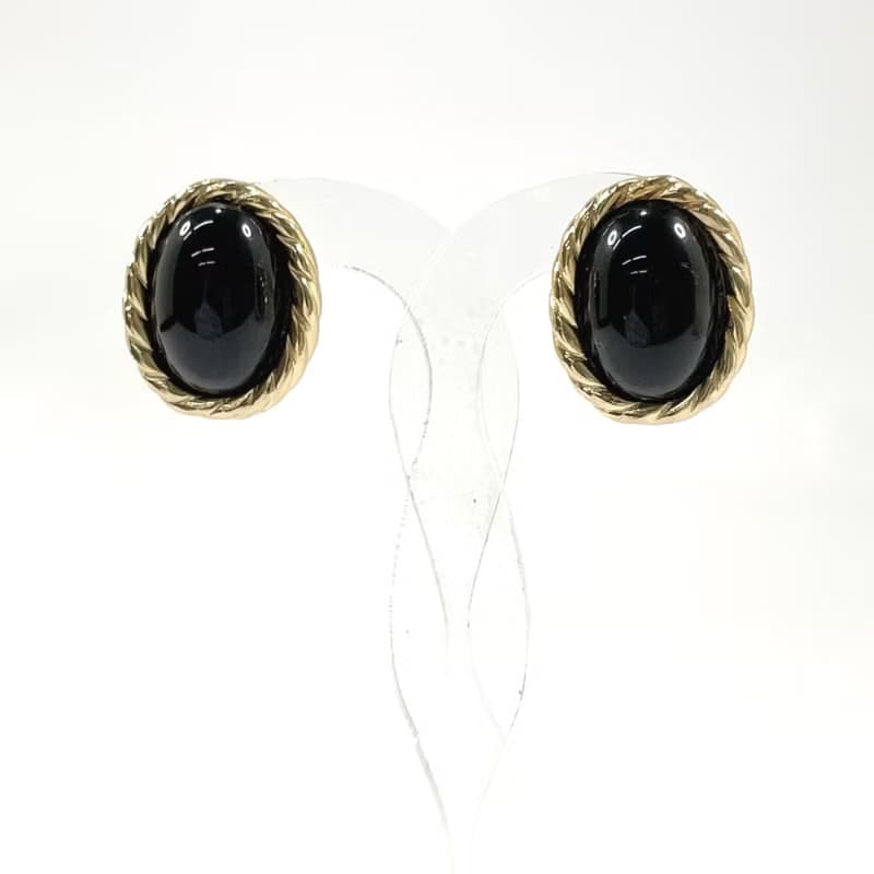 【日本直送 中古美品】クリスチャンディオール Christian Dior イヤリング ヴィンテージ メタル