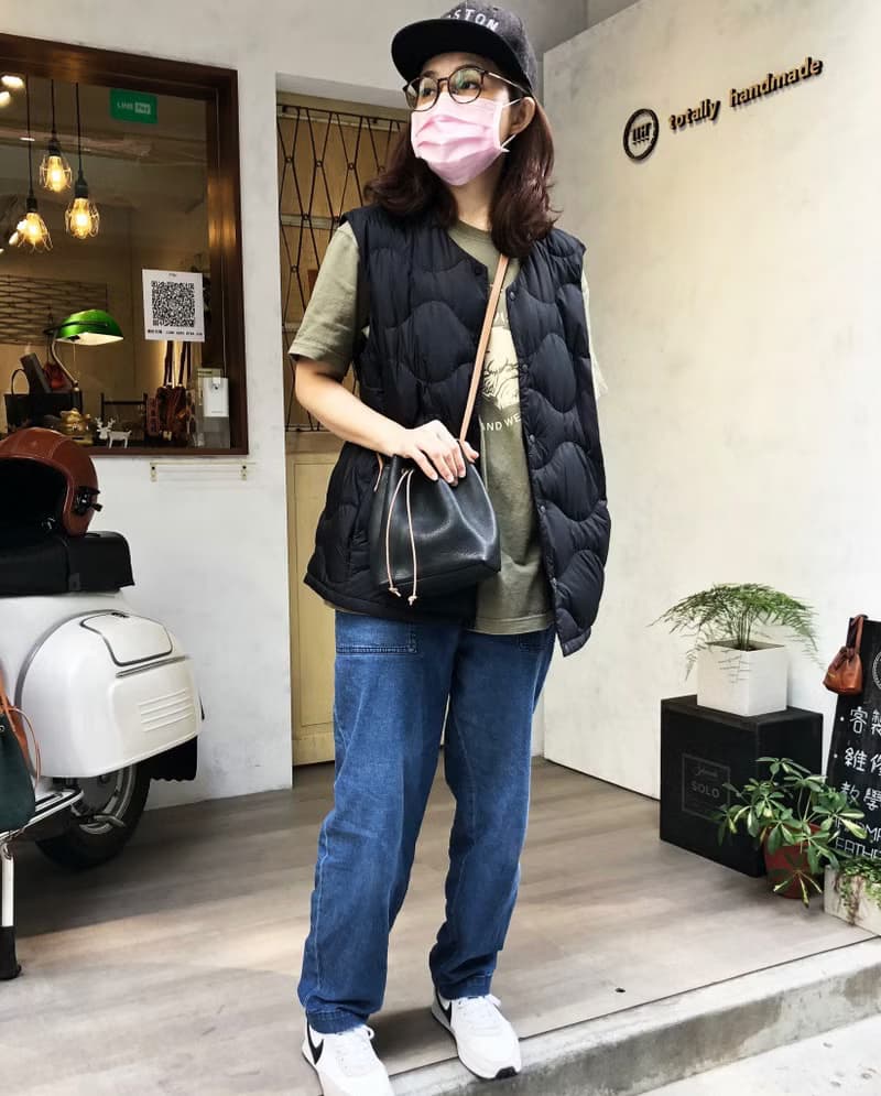 迷你水桶包/斜背包 Color:焦糖/黑/綠/紅 植鞣牛革製