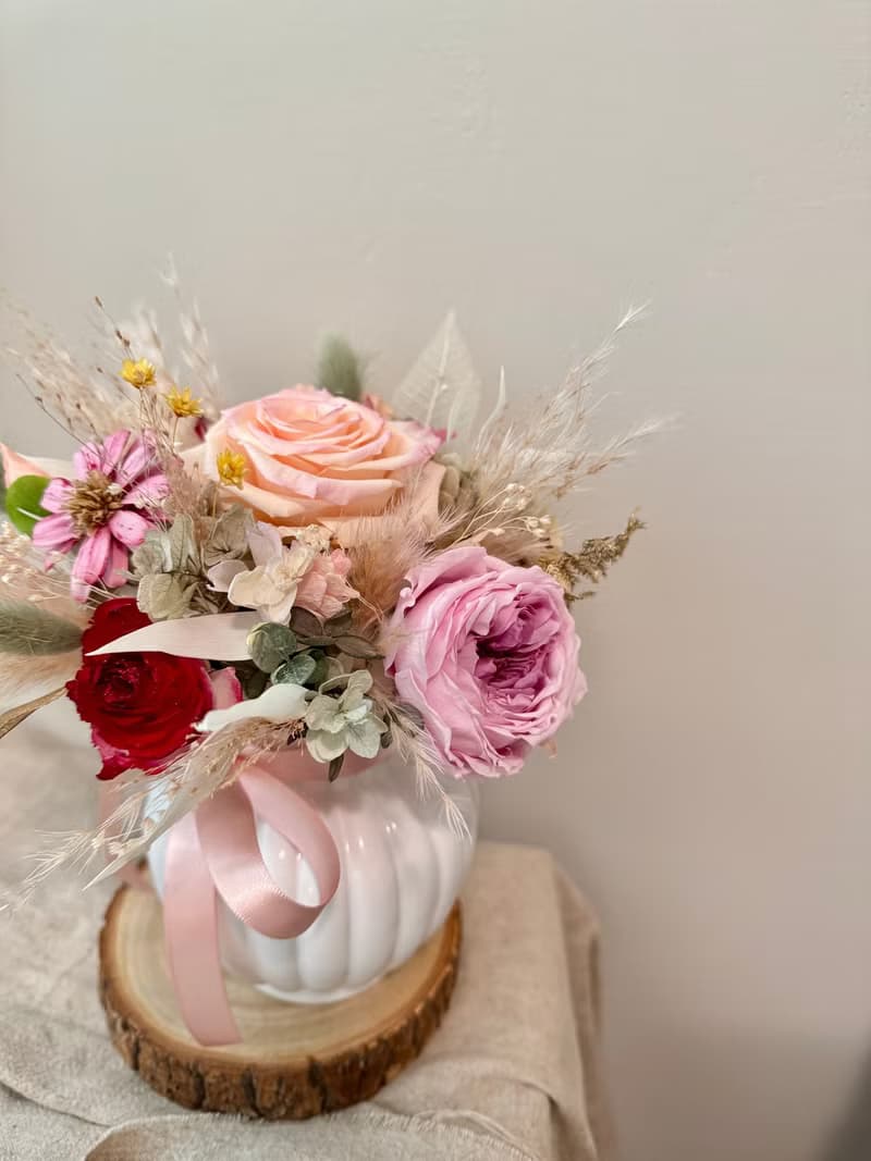 【體驗】母親節古典桌花 / 浪漫花束感風格 /古典油畫風格