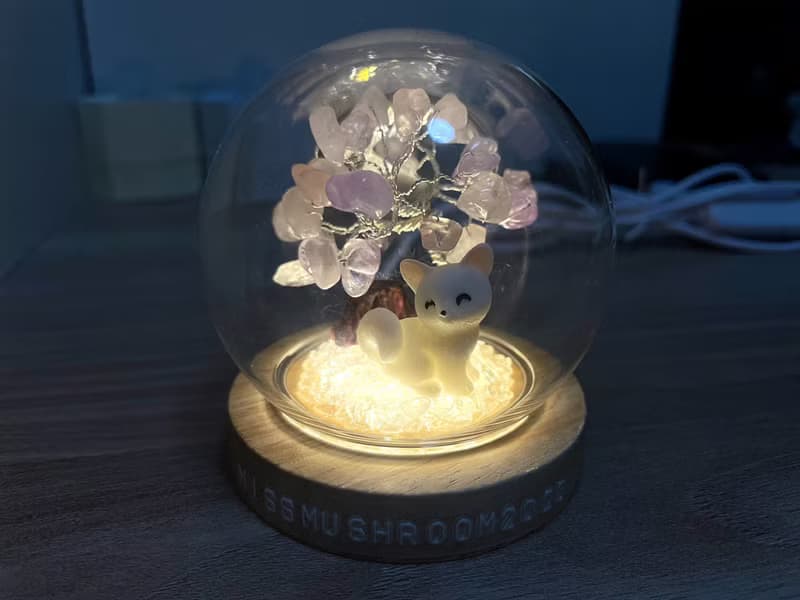訂製送專屬文字 | 水晶樹系列微景觀水晶球燈 | 可愛 | 居家燈飾