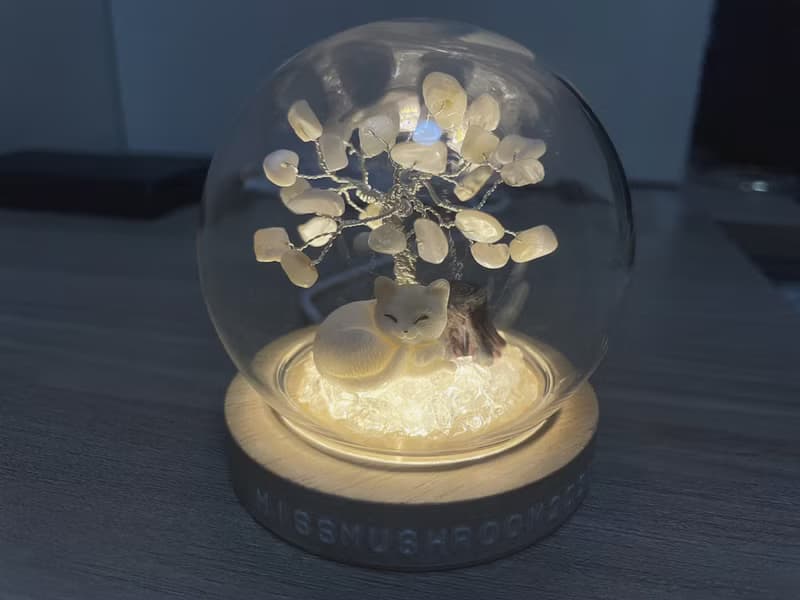 訂製送專屬文字 | 水晶樹系列微景觀水晶球燈 | 可愛 | 居家燈飾