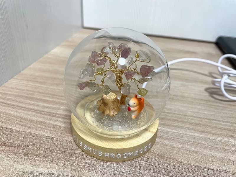訂製送專屬文字 | 水晶樹系列微景觀水晶球燈 | 可愛 | 居家燈飾