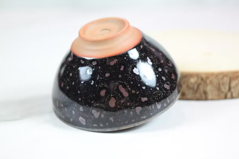 【母親節禮物】鐵斑 天目釉茶杯 茶碗 鶯歌陶藝名家葉敏祥作品