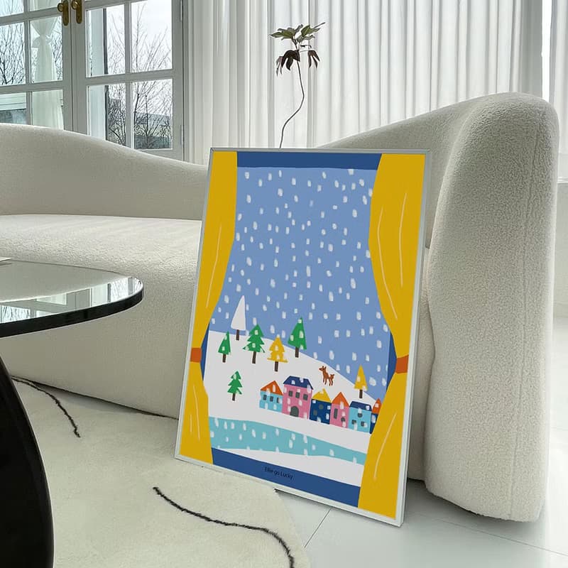 Art print/ Snow day / Illustration poster A4, A3,A2