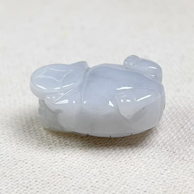 白翡翡翠古錢龍龜 | 天然緬甸玉翡翠A貨 | 送禮