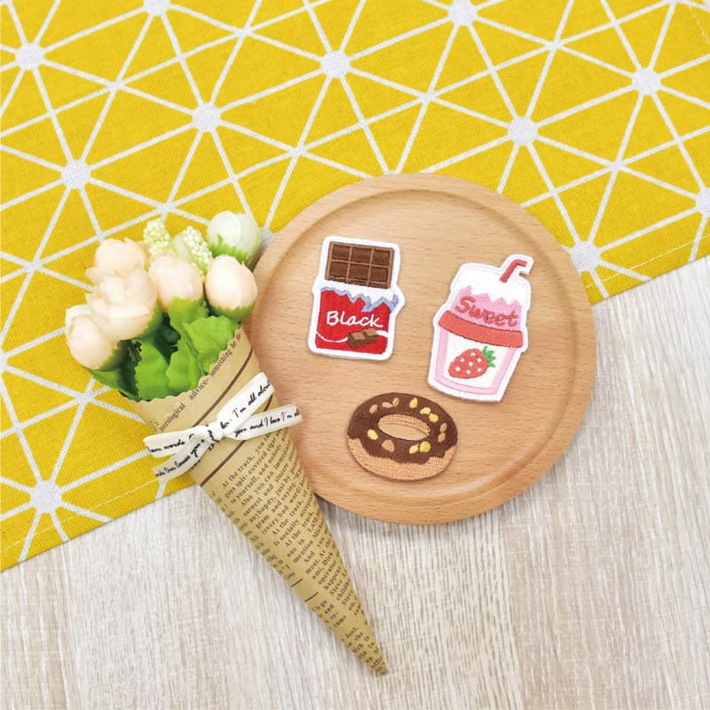 【刺繡貼紙】甜點系列 | 蛋糕 | 甜點 | 鬆餅 | 甜甜圈 | 檸檬塔