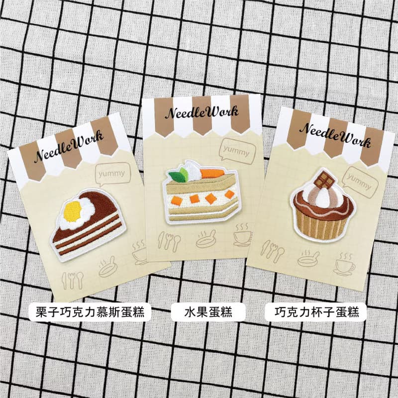 【刺繡貼紙】甜點系列 | 蛋糕 | 甜點 | 鬆餅 | 甜甜圈 | 檸檬塔