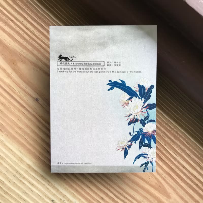 【尋找微光/卡片明信片】精緻插畫/加大款/台灣雲豹/月兔/曇花