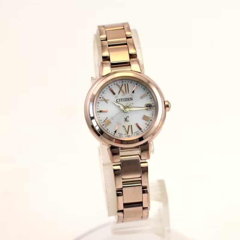 送料無料 CITIZEN シチズン Xc クロッシー basic collection ES9435-51A 女性用 電波ソーラー腕時計 手錶