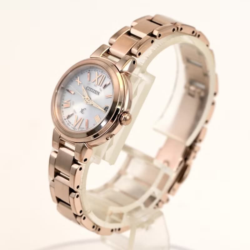 送料無料 CITIZEN シチズン Xc クロッシー basic collection ES9435-51A 女性用 電波ソーラー腕時計 手錶