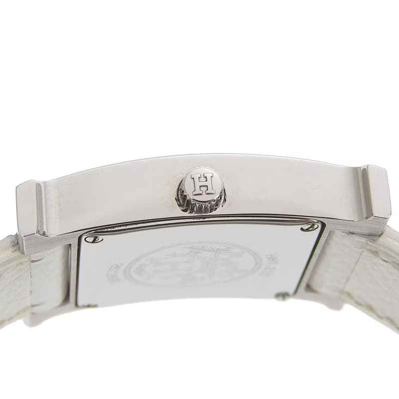 【日本直送】エルメス HERMES Hウオッチ 腕時計 HH1.210 SS × レザー I クオーツ アナログ表示 白文字盤 レディース【中古】