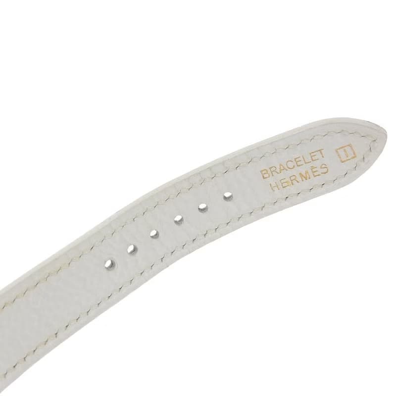 【日本直送】エルメス HERMES Hウオッチ 腕時計 HH1.210 SS × レザー I クオーツ アナログ表示 白文字盤 レディース【中古】