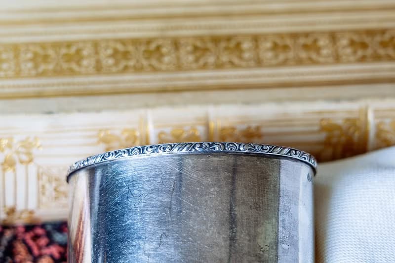 簡約花邊銀餐巾套環 - 西洋古董