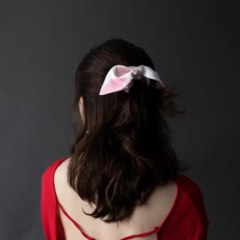 VIVI Chou - 粉白泡泡小花 - 小甜甜圈蝴蝶結