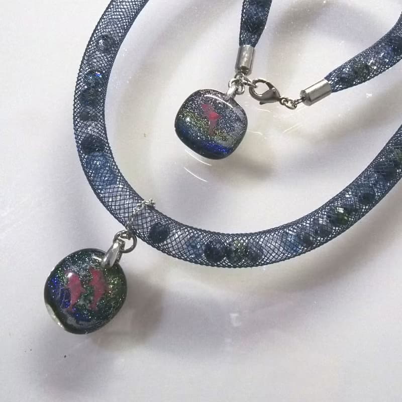 琉光晶鑽項鍊手鍊套組-琉璃墜