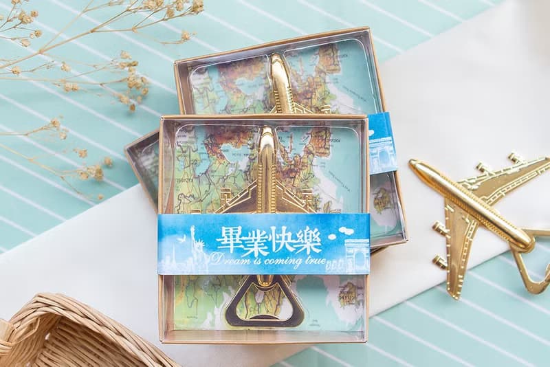 畢業快樂 復古飛機開瓶器(滿百份免費印名字) 畢業禮物 學校活動