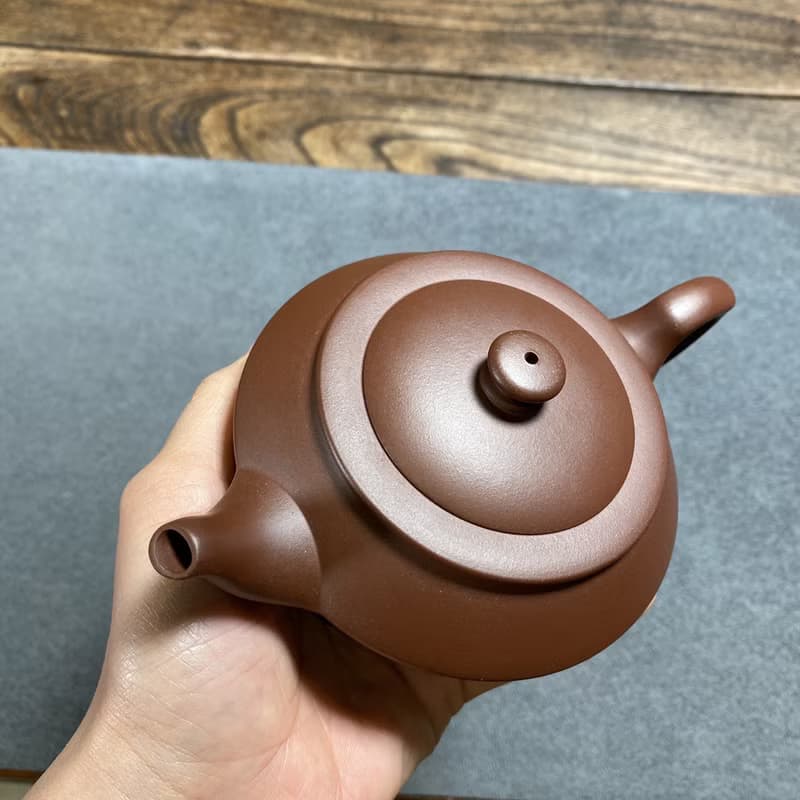 送禮紫砂壺茶壺汉云 实拍细节 紫泥 240ml
