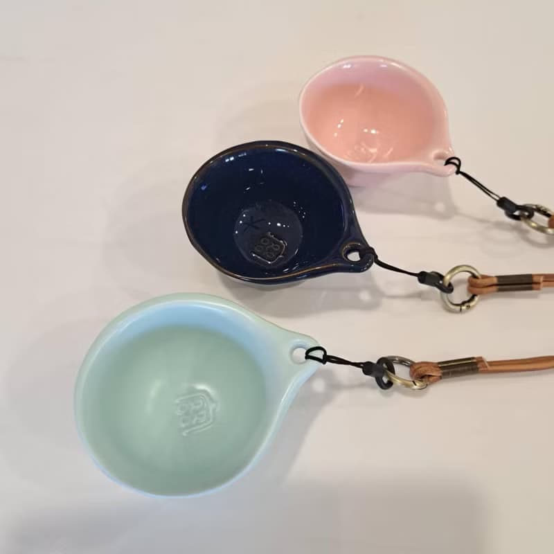 湛放藍掛繩式角面兩怡品飲杯 專利設計 端午節禮物 禮物