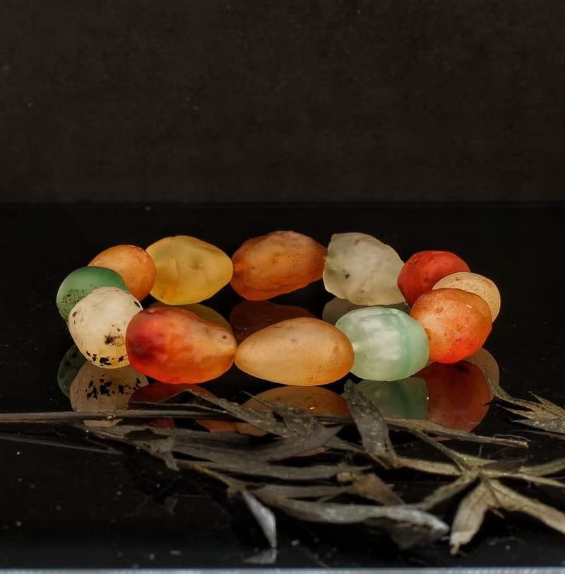 阿拉善原石瑪瑙手鍊-2  ( Alashan Rocks Bracelet-2 )