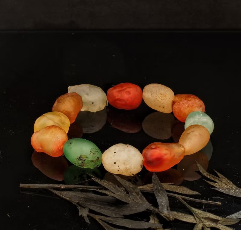 阿拉善原石瑪瑙手鍊-2  ( Alashan Rocks Bracelet-2 )