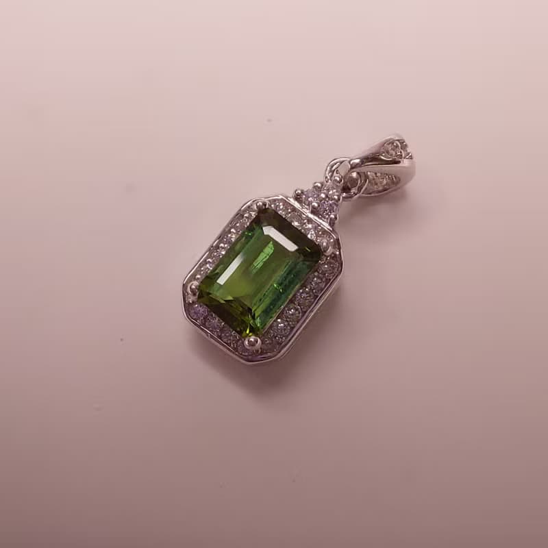 天然綠碧璽項鍊