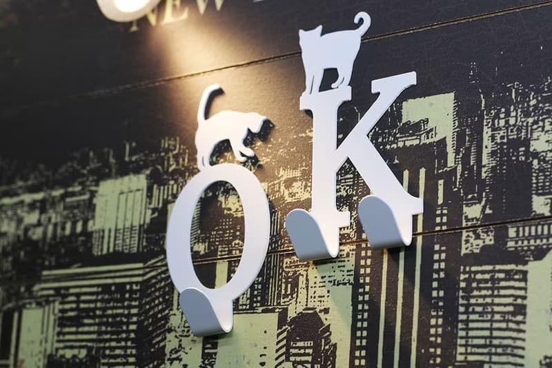 【OPUS東齊金工】當貓咪遇上字母K - 掛勾(優雅白)/衣架/無痕