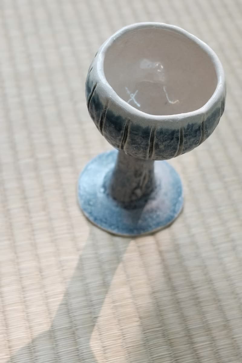 【藍色酒杯】手作陶杯/器