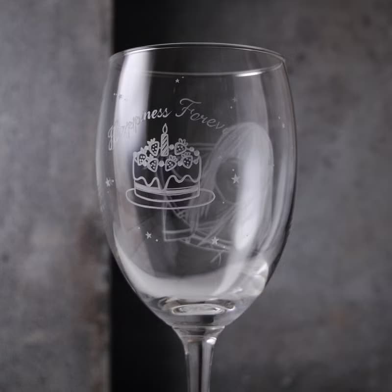 270cc【生日快樂祝福杯】(寫實版) 好友生日禮物 草莓蛋糕 肖像