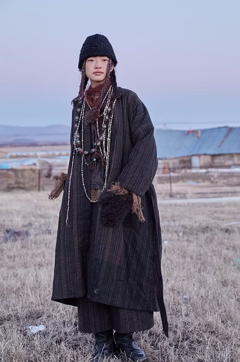 復古文青 羊毛混紡保暖手套