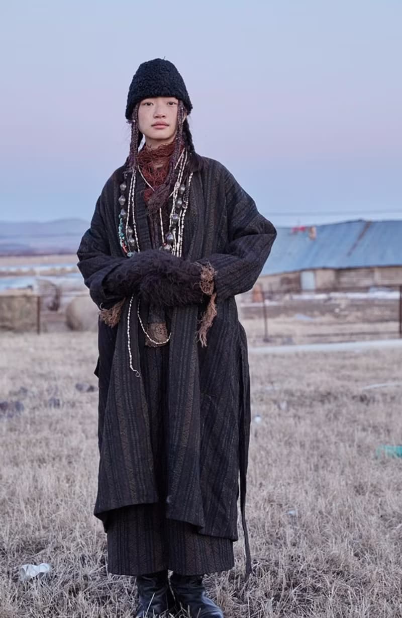 復古文青 羊毛混紡保暖手套