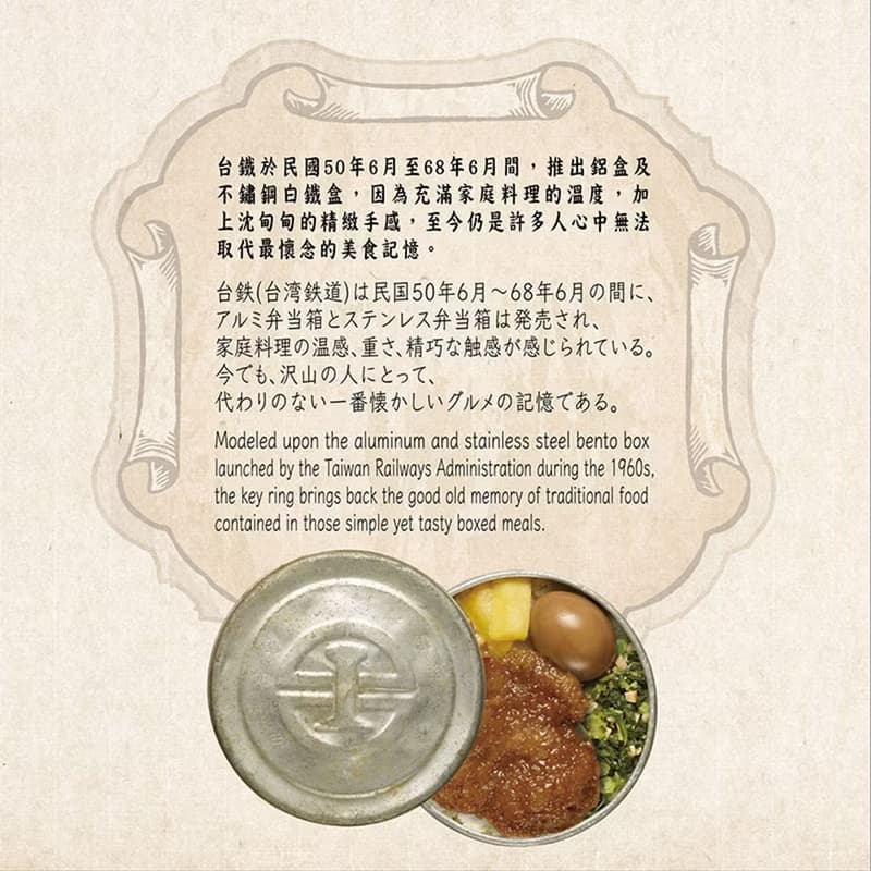 古早便當鑰匙圈