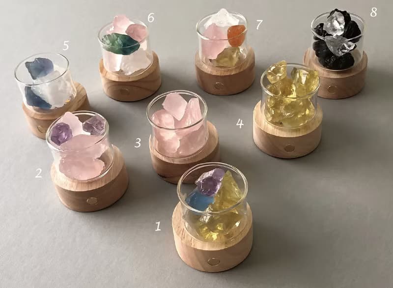 mini水晶擴香燈 8款 礦石香氛燈系列