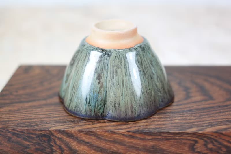 【送禮好物】森林 天目釉 花瓣茶杯 茶碗 鶯歌名家葉敏祥作品