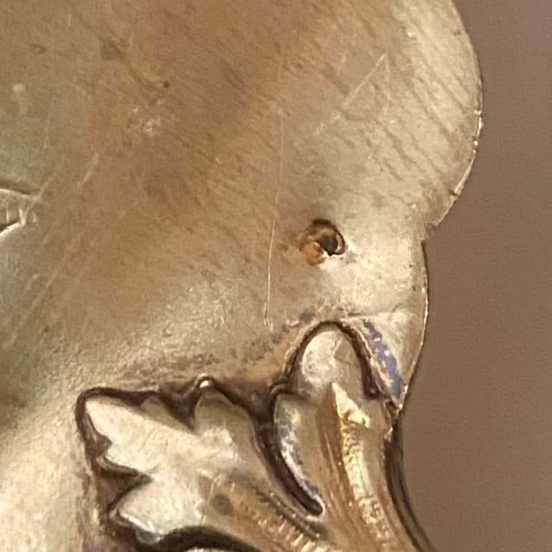 法國 Belle Époque × 路易十六復興風格 蝴蝶結紋 純銀冰淇淋鏟